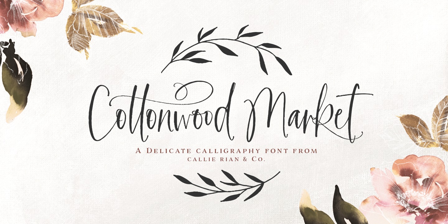 Schriftart Cottonwood Market